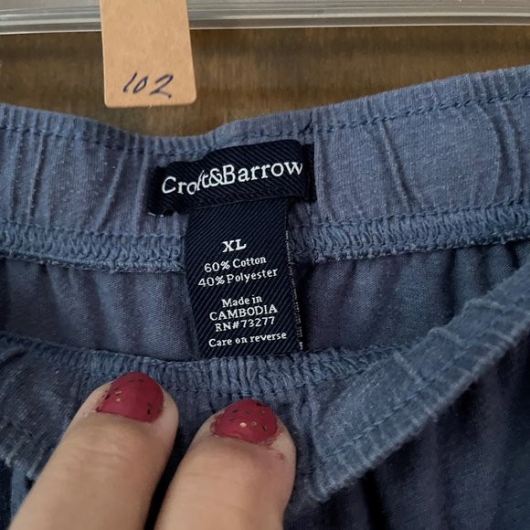 Croft and Barrow mens pajama bottoms - Picture 2 of 3